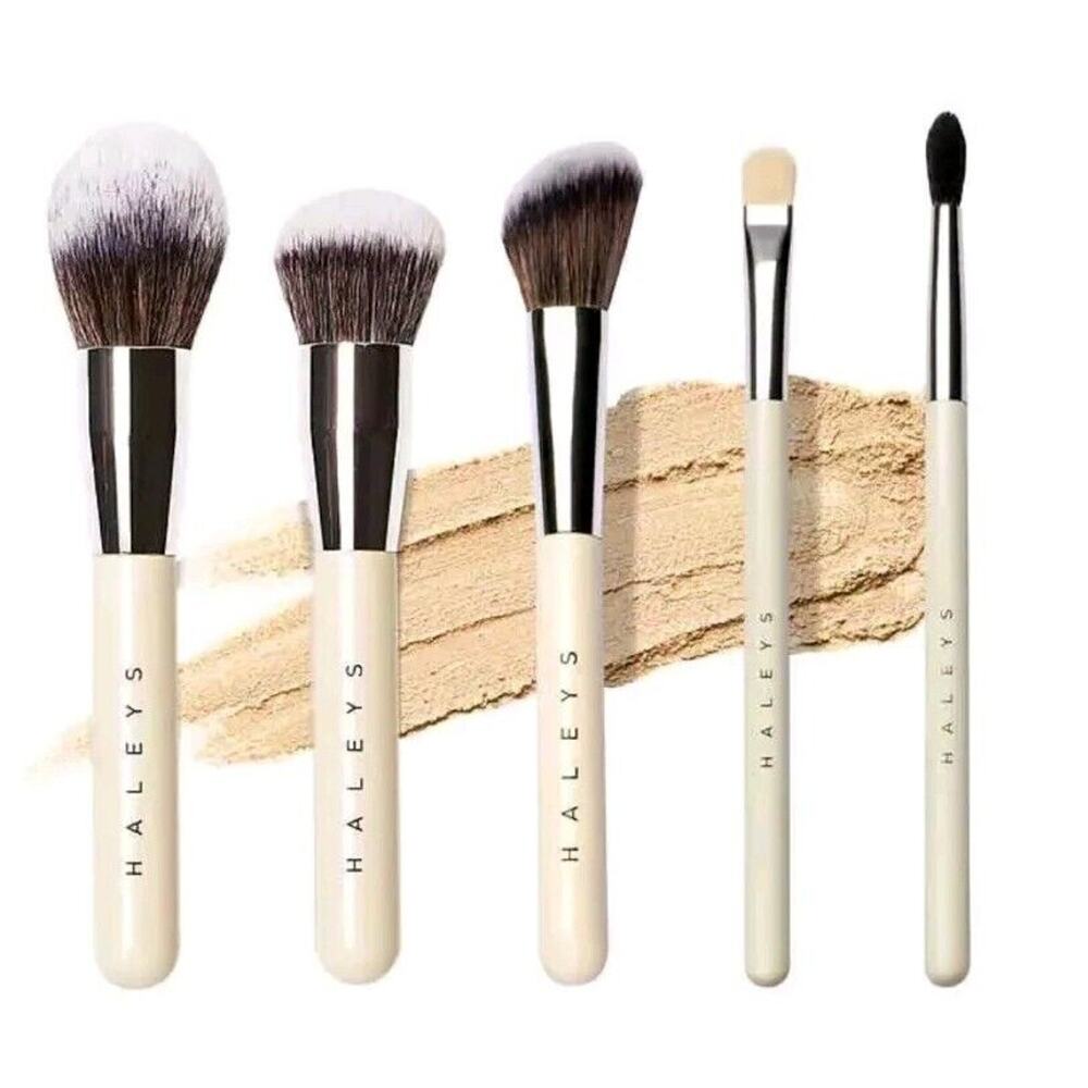 HALEYS Beauty Makeup Brush Set, 5-piece